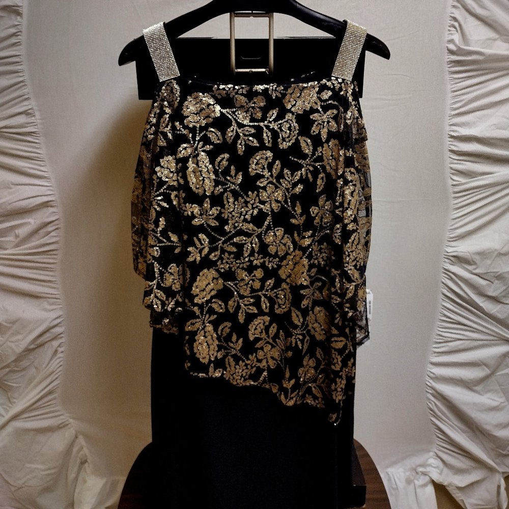 Prelude Gold and Black Dress Set